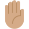 Raised Hand - Medium emoji on Twitter